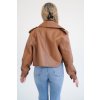 Leather Jacekt Sofi II - HAZELNUT