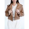 Leather Jacekt Sofi II - HAZELNUT