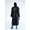 Kožený trenchcoat Magnolia - BLACK
