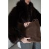 Aria Tote - SUEDE BROWN