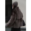 Toscana Shearling Jacket Helene - MOCHA GREY  TOSCANA