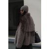 Toscana Shearling Jacket Helene - MOCHA GREY  TOSCANA