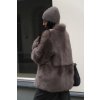 Toscana Shearling Jacket Helene - MOCHA GREY  TOSCANA