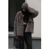 Toscana Shearling Jacket Helene - MOCHA GREY  TOSCANA