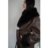 Leather Coat Boheme - DARK BROWN