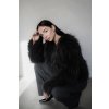Knitted Fur Jacket - DARK GREY