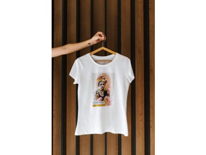 Dámské tričko z bio bavlny „On a Champagne diet“  velikost M