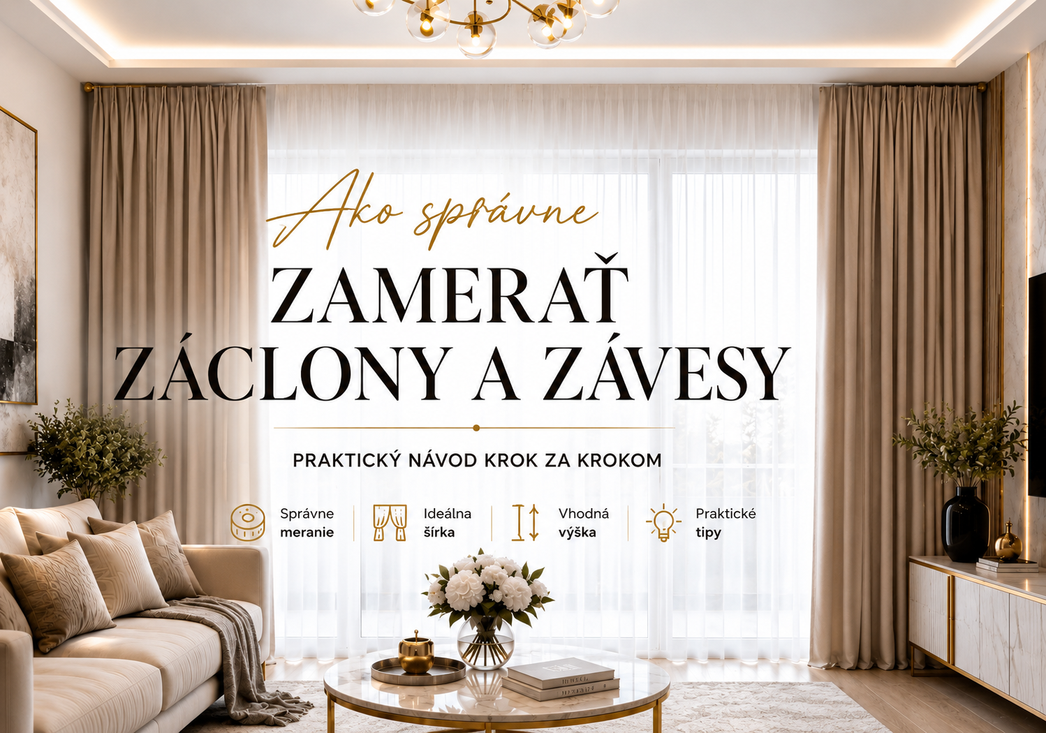 Ako správne zamerať záclony a závesy