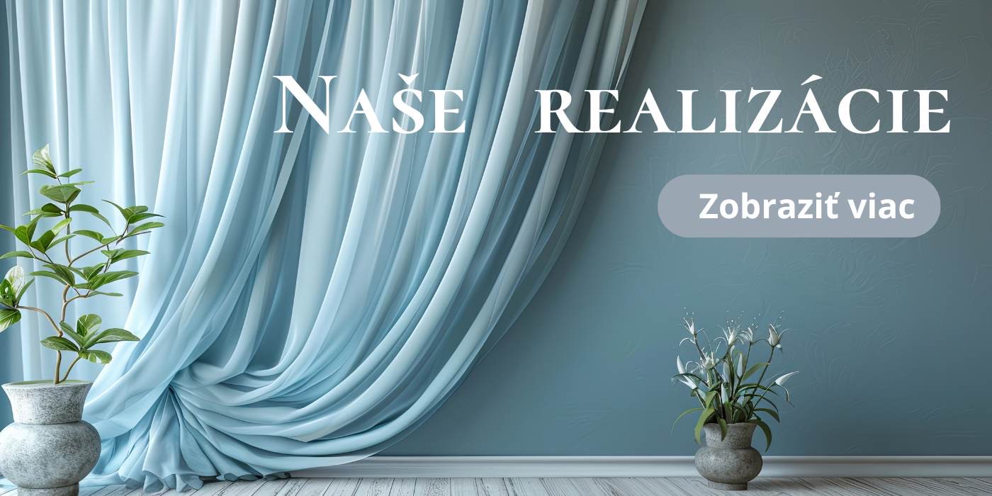 Ušité záclony a závesy v že istých farbách na okne