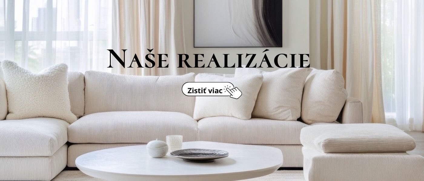 Ušité záclony a závesy v že istých farbách na okne