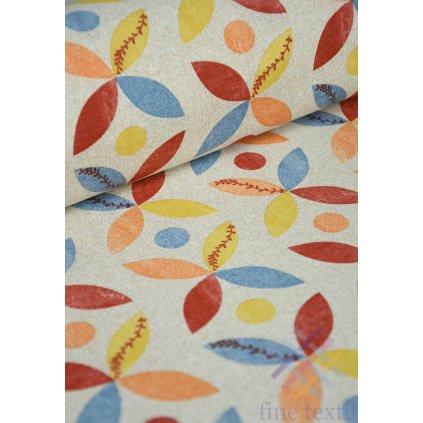 Látka na záves béžová - Lupienky