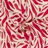 dvojita gazovina muselin ivory abstract dark red (3)