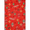 0247.1 vianocna bavlnena latka cervena x mas