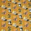 Detský úplet Kung- fu panda potlač - farba okrová