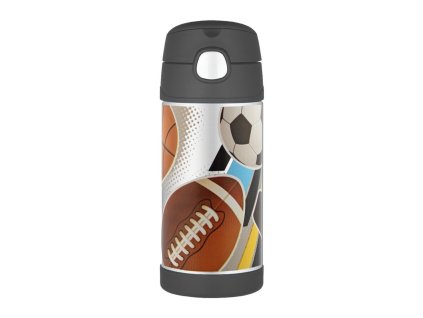 Detská termoska THERMOS so slamkou - šport 355ml