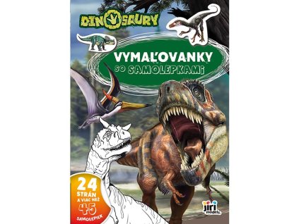 0003881 malovanky a4 so samolepkami dinosaury