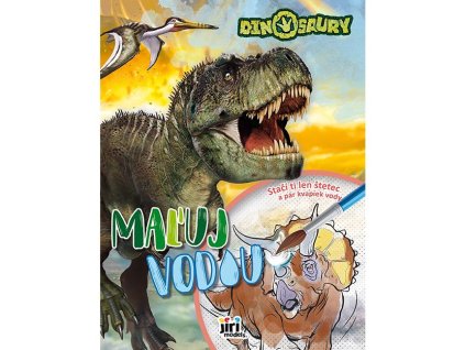 0004585 maluj vodou a4 dinosaury