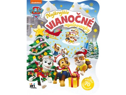 0005285 najkrajsie vianocne malovanky so samolepkami labkova patrola