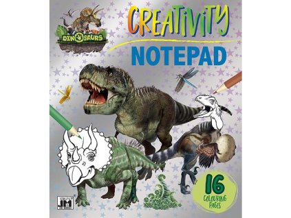 0004358 blok na vyfarbenie dinosaury