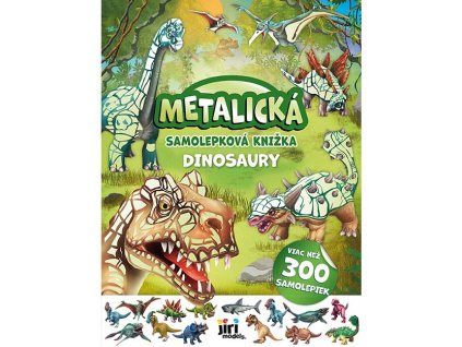 0005453 metalicka samolepkova knizka dinosaury