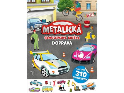 0005450 metalicka samolepkova knizka doprava