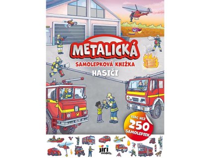 0005447 metalicka samolepkova knizka hasici