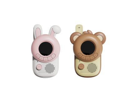 The zoofamily set walkie talkie rabbit bear front