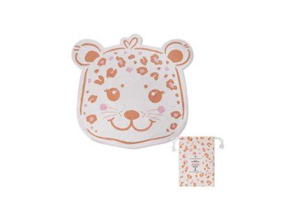 2025se748 tvarovany plazovy uterak beige leopard 140 cm