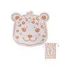 2025se748 tvarovany plazovy uterak beige leopard 140 cm