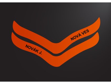 Reflexní polep pro přilbu PAB Fire 03