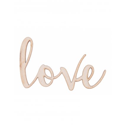 drewniany napis love 2
