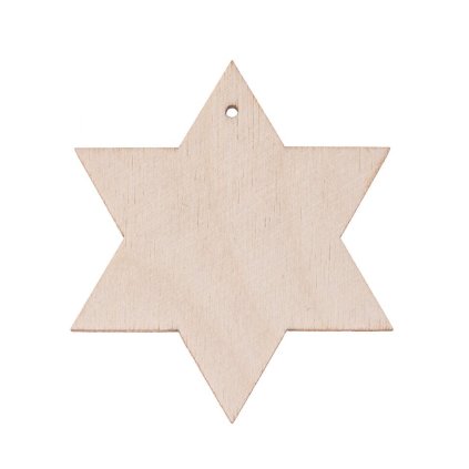 zawieszka gwiazdka 6ramienna 7cm s13
