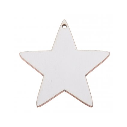 gwiazdka zawieszka biala 5x5 cm