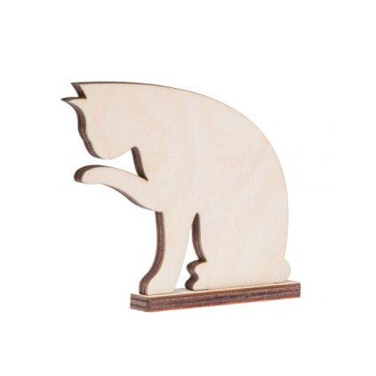 drewniany kot 2 10 cm