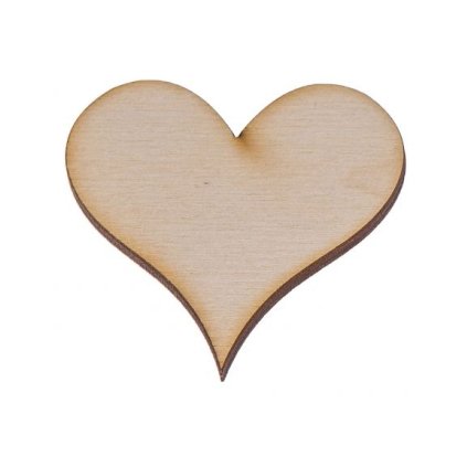 drewniane serce 2 5x5 cm 1 szt