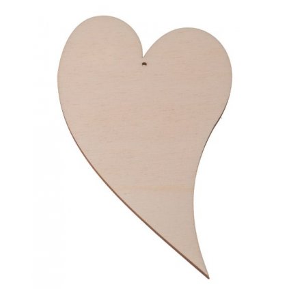 drewniane serce 3 10x55 cm