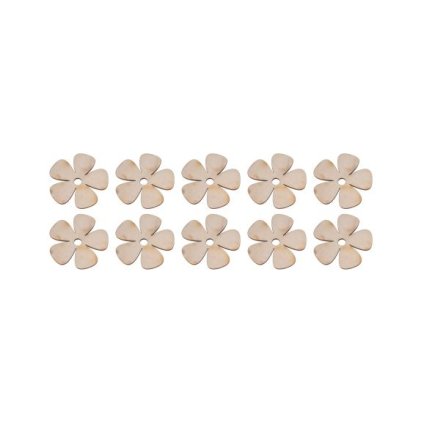 drewniany kwiatek 3x3 cm 10 szt