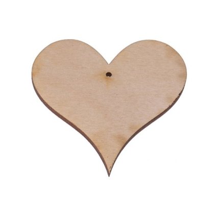 drewniane serce 2 zawieszka 5x5 cm 1 szt