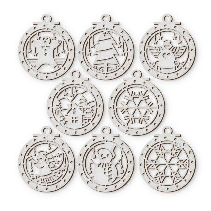 vanocni ozdoba bila sada