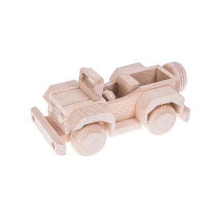 jeep drewniana zabawka