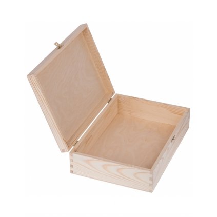 12602 drevena krabicka 25 x 30 cm prirodni