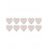 drewniane serce zawieszka 4x4 cm 10 szt