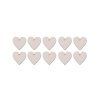 drewniane serce zawieszka 4x4 cm 10 szt