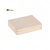 Dřevěná krabička plochá - 16x13x4 cm, Přírodní