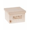 12233 dreveny box na hracky puzzle gravir velky