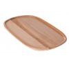 TALERZ drewniany TALERZYK owalny 31x20cm TACA EKO (1)