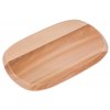 TALERZ drewniany TALERZYK owalny 31x20cm TACA EKO Kolor odcienie brazu i bezu