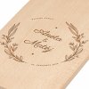 Svatební prkénko s gravírováním - Jména novomanželů, 30x13,5x1,5cm
