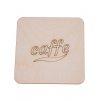 podkladka pod kubek z grawerem caffe kwadrat 10x10 cm