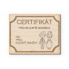 certifikát svatba manželé